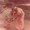 Glimpses of Ashram Life - with new born calf